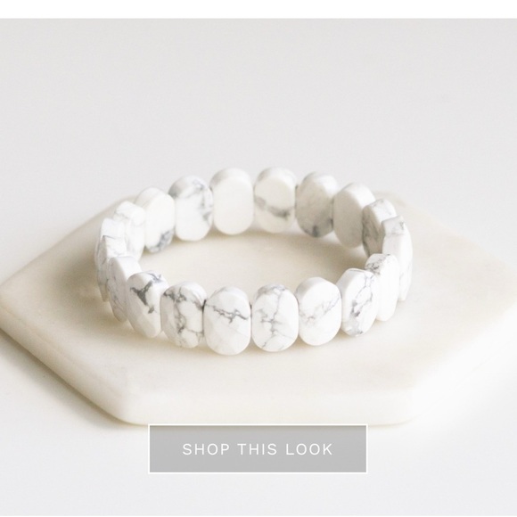 Kinsley Armelle Howlite Stone Bracelet (Astoria Collection) - Picture 3 of 5